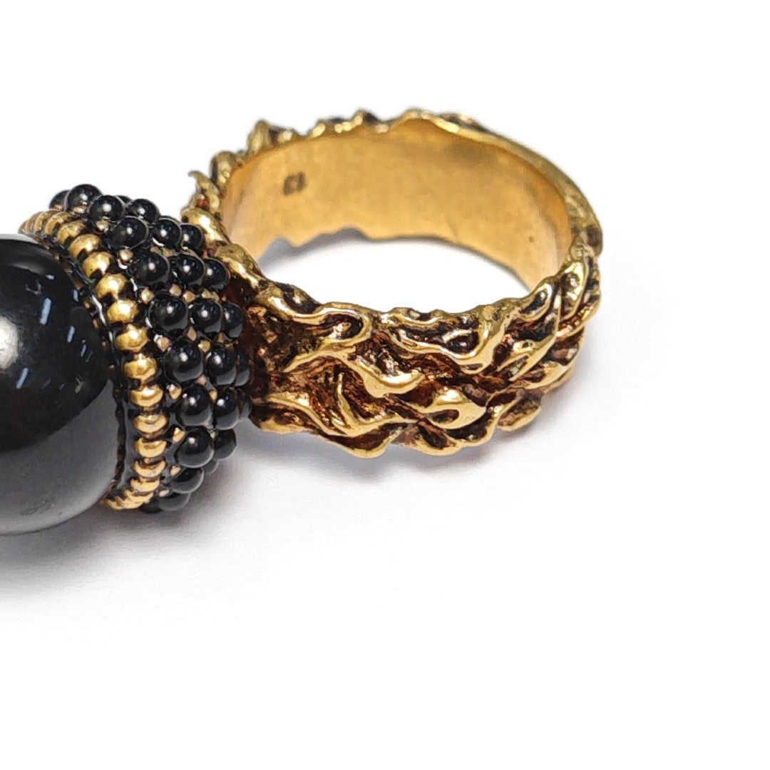 Metal Gold Ring HK 13