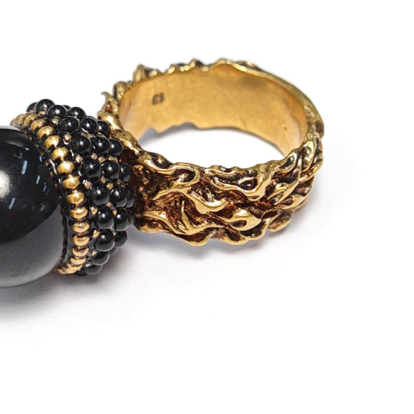 Metal Gold Ring HK 13