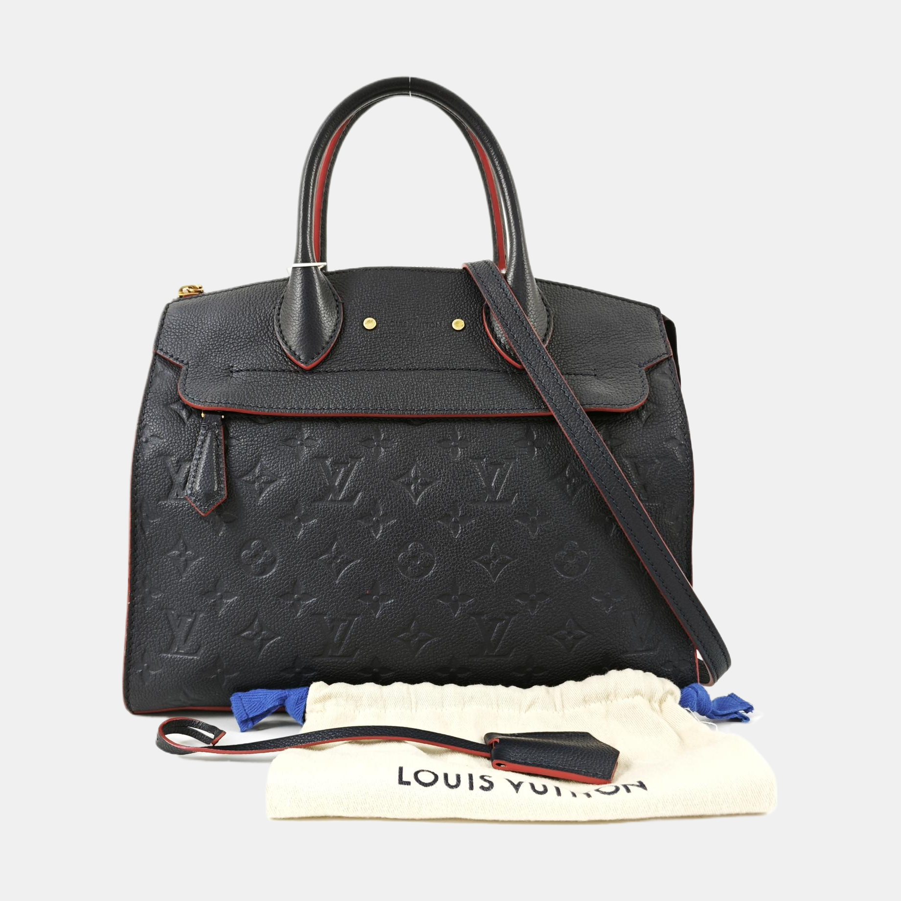PONNEUF MM Monogram Calfskin Blue