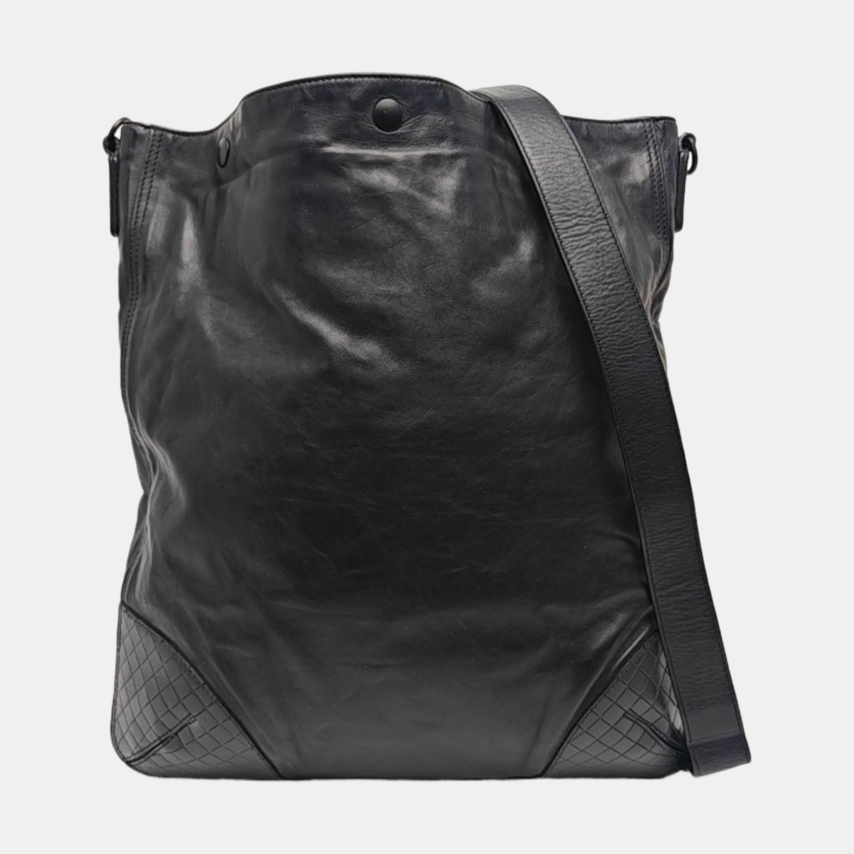 Calfskin Tote Bag Large Black