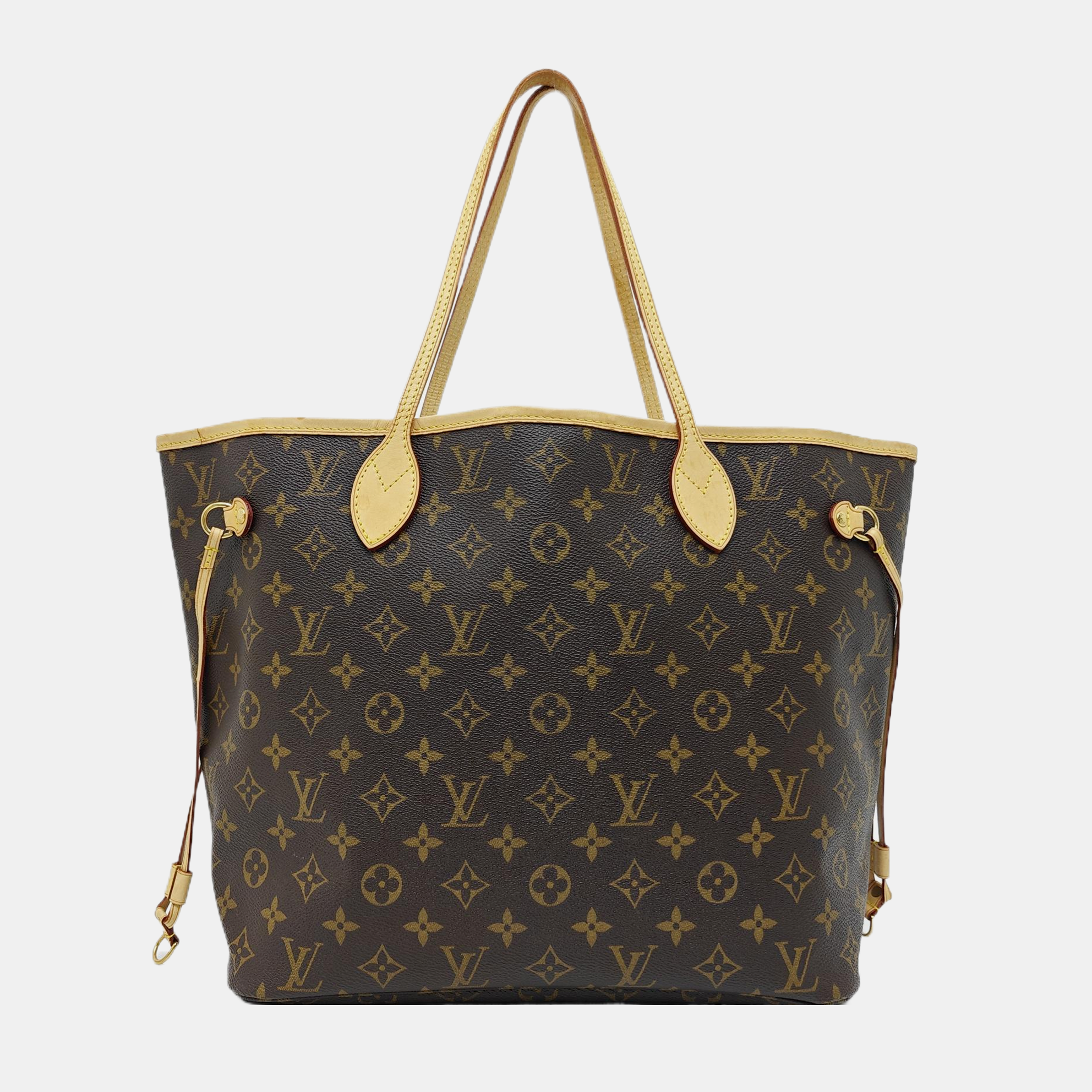 NEVERFULL MM Monogram Coated Canvas Brown