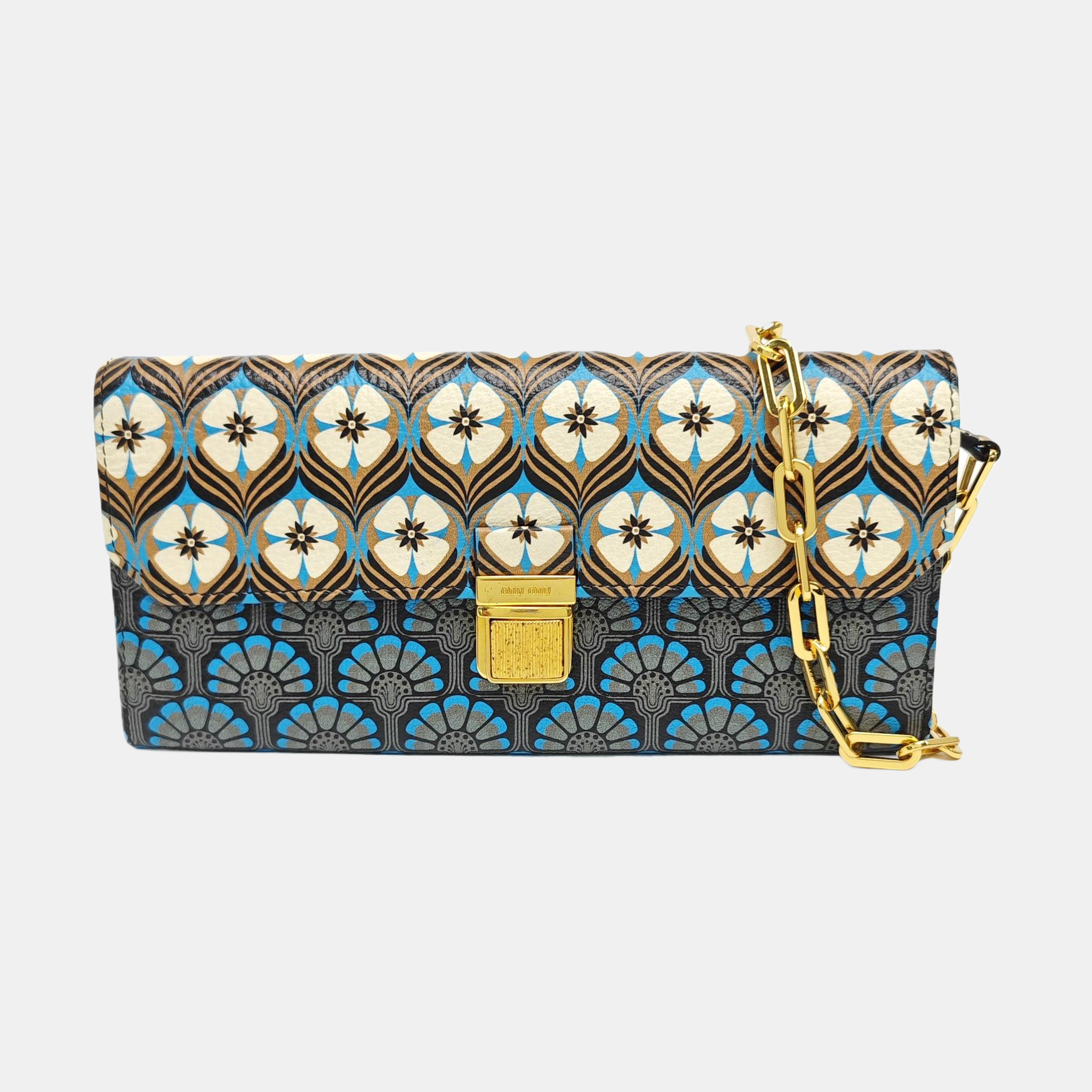 Calfskin Shoulder Bag Multicolor