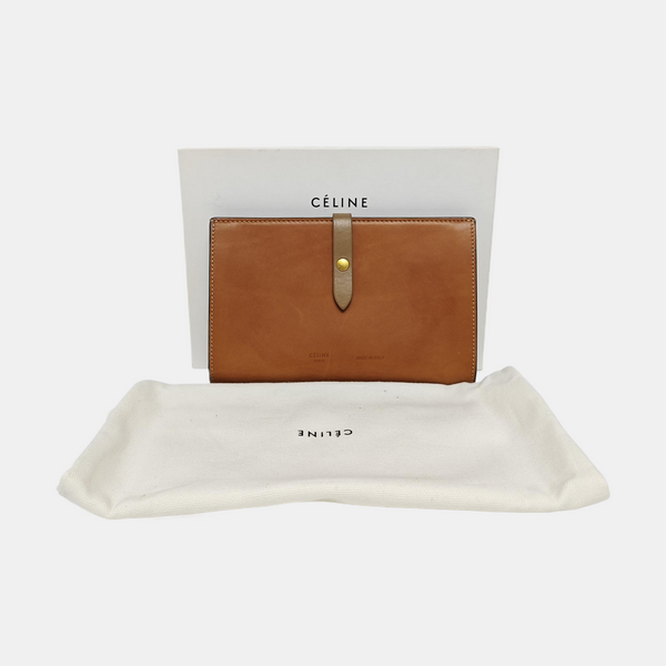STRAP Large Calfskin Brown Wallet