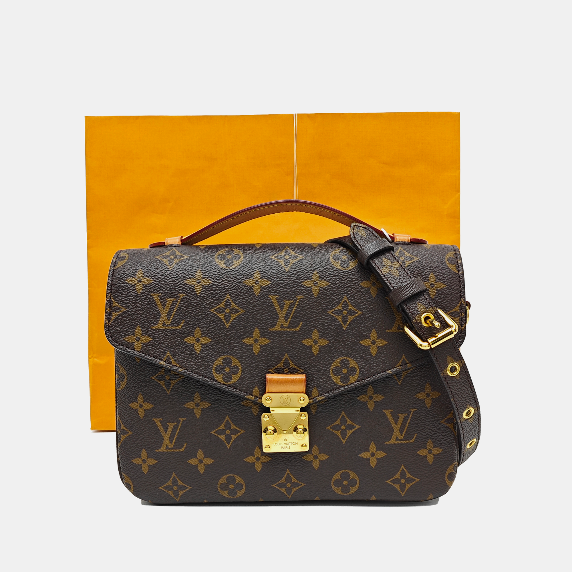 MÉTIS MM Monogram Coated Canvas Brown