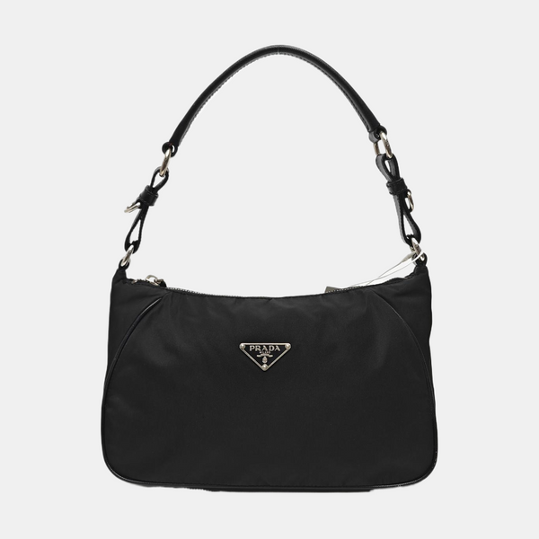 Nylon Top Handle Bag Black