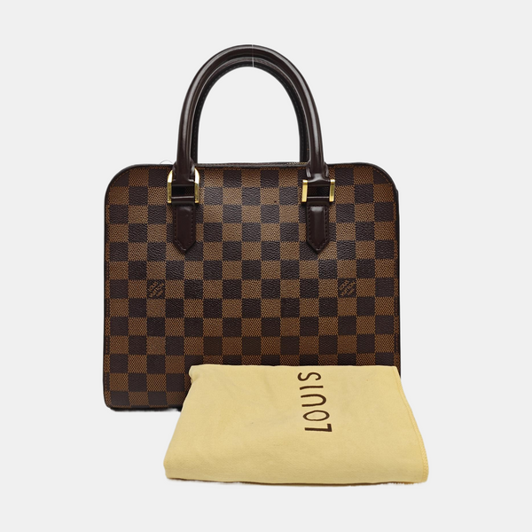 TRIANA Damier Ebene Coated Canvas Brown