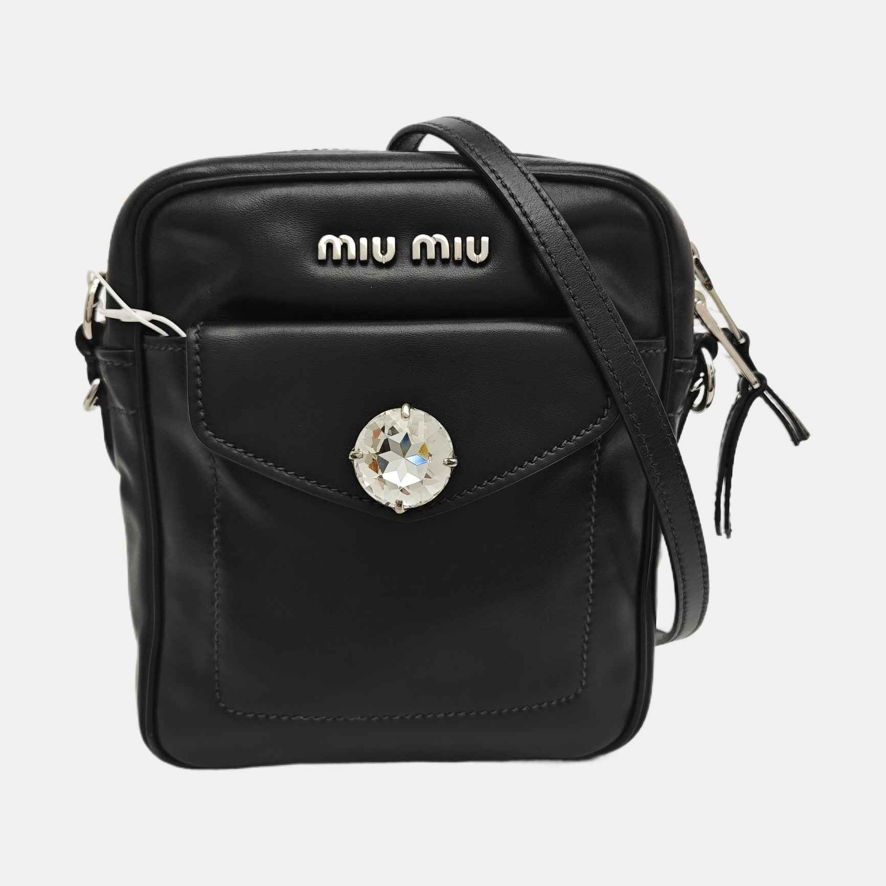 Calfskin Shoulder Bag Black