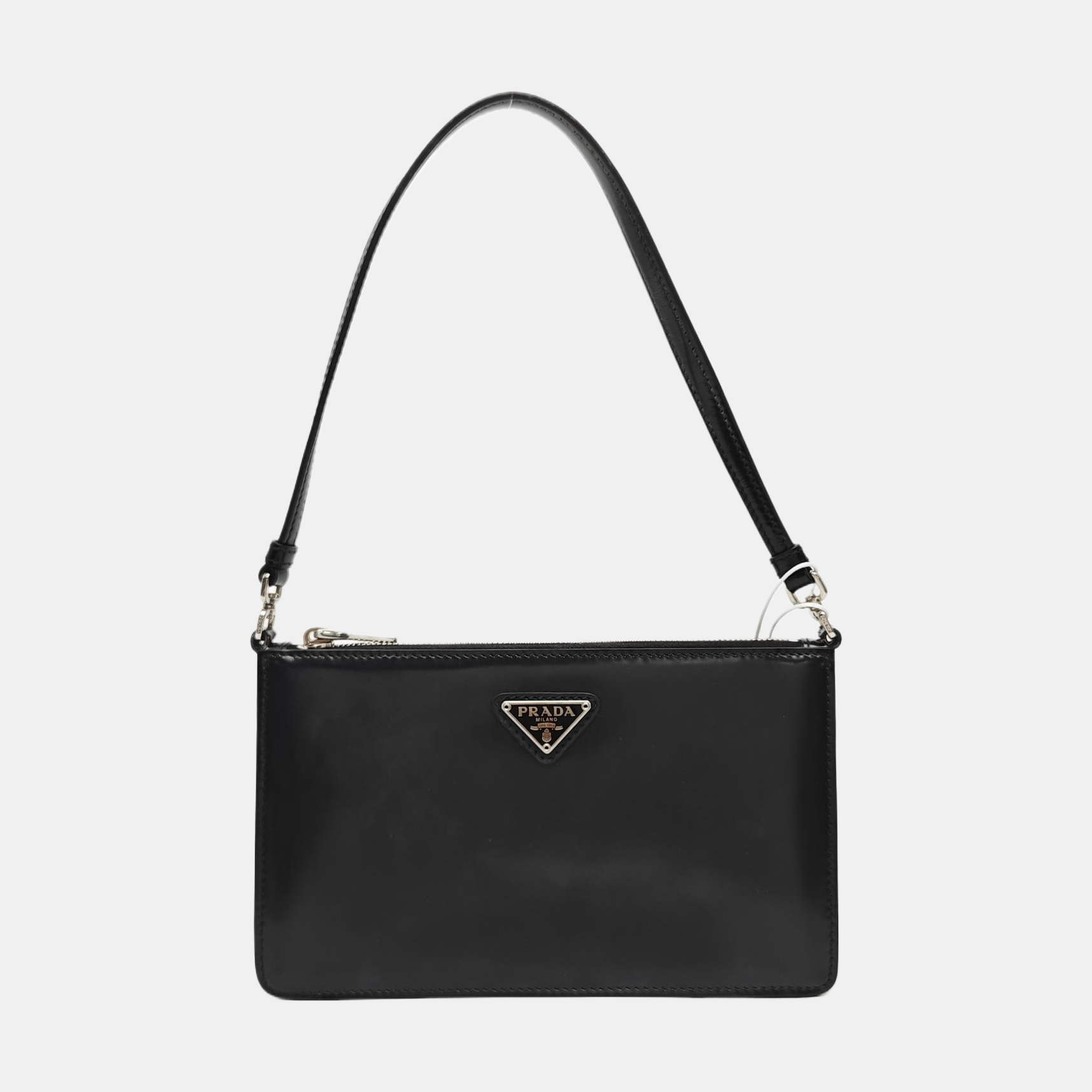 Calfskin Top Handle Bag Mini Black