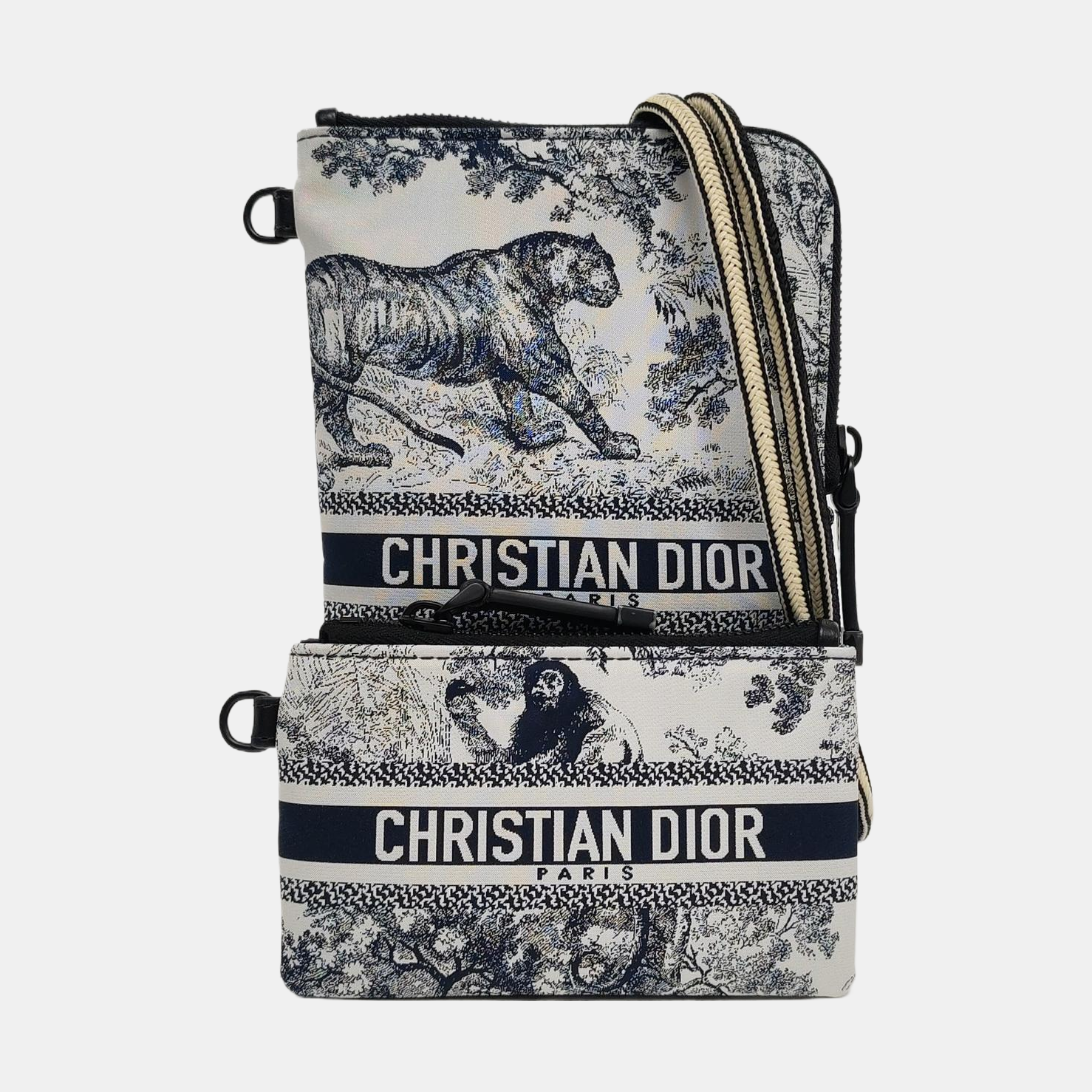 Diortravel Large Fabric Blue