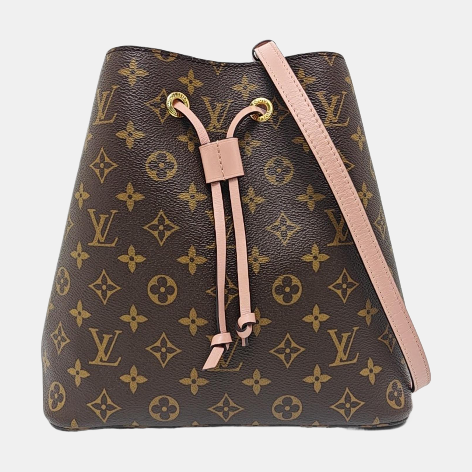 NÉONOÉ MM Monogram Coated Canvas Brown