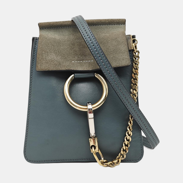 Faye Small Calfskin Blue