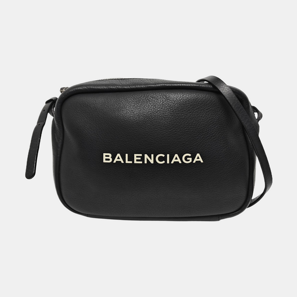 Calfskin Shoulder Bag Black