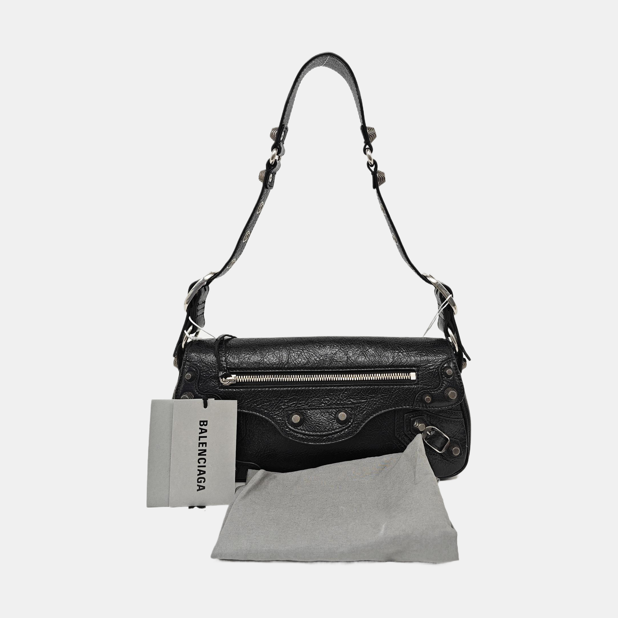 Lambskin Shoulder Bag Small Black
