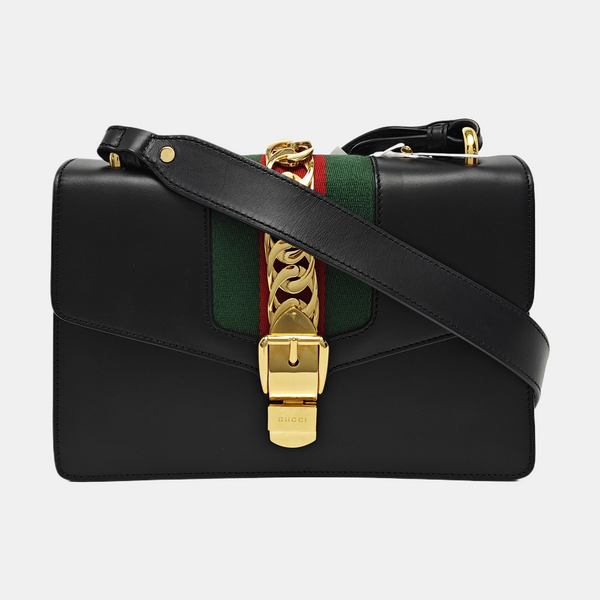 Sylvie Small Calfskin Black