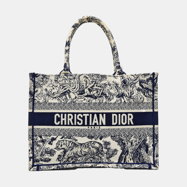 Book Tote Medium Canvas Blue