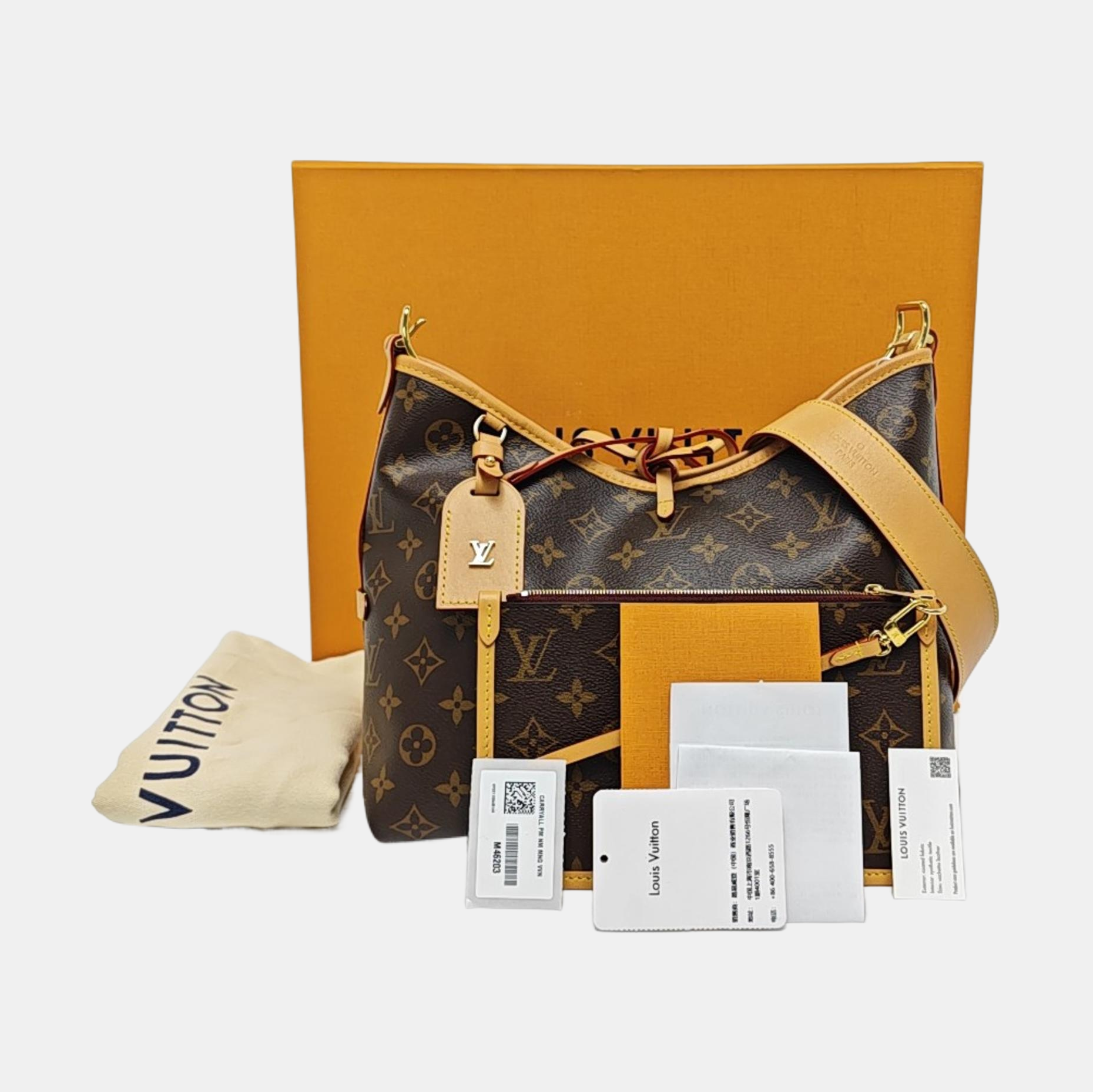 CARRYALL PM Monogram Coated Canvas Brown