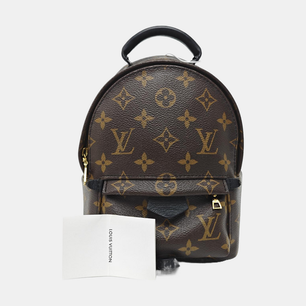 PALM SPRINGS Mini Monogram Coated Canvas Brown