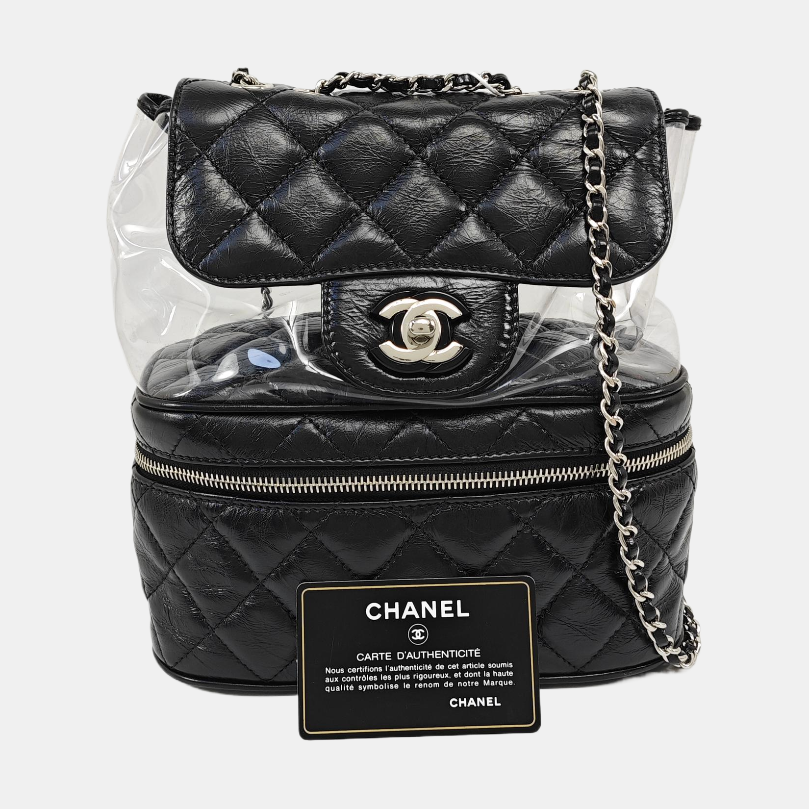 AQUARIUM Quilted Calfskin Black