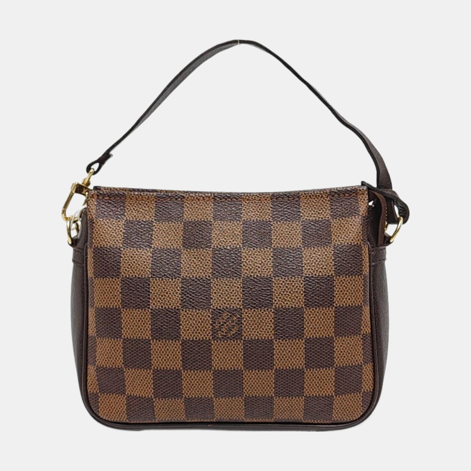 TROUSSE MAKE UP Damier Ebene Coated Canvas Brown