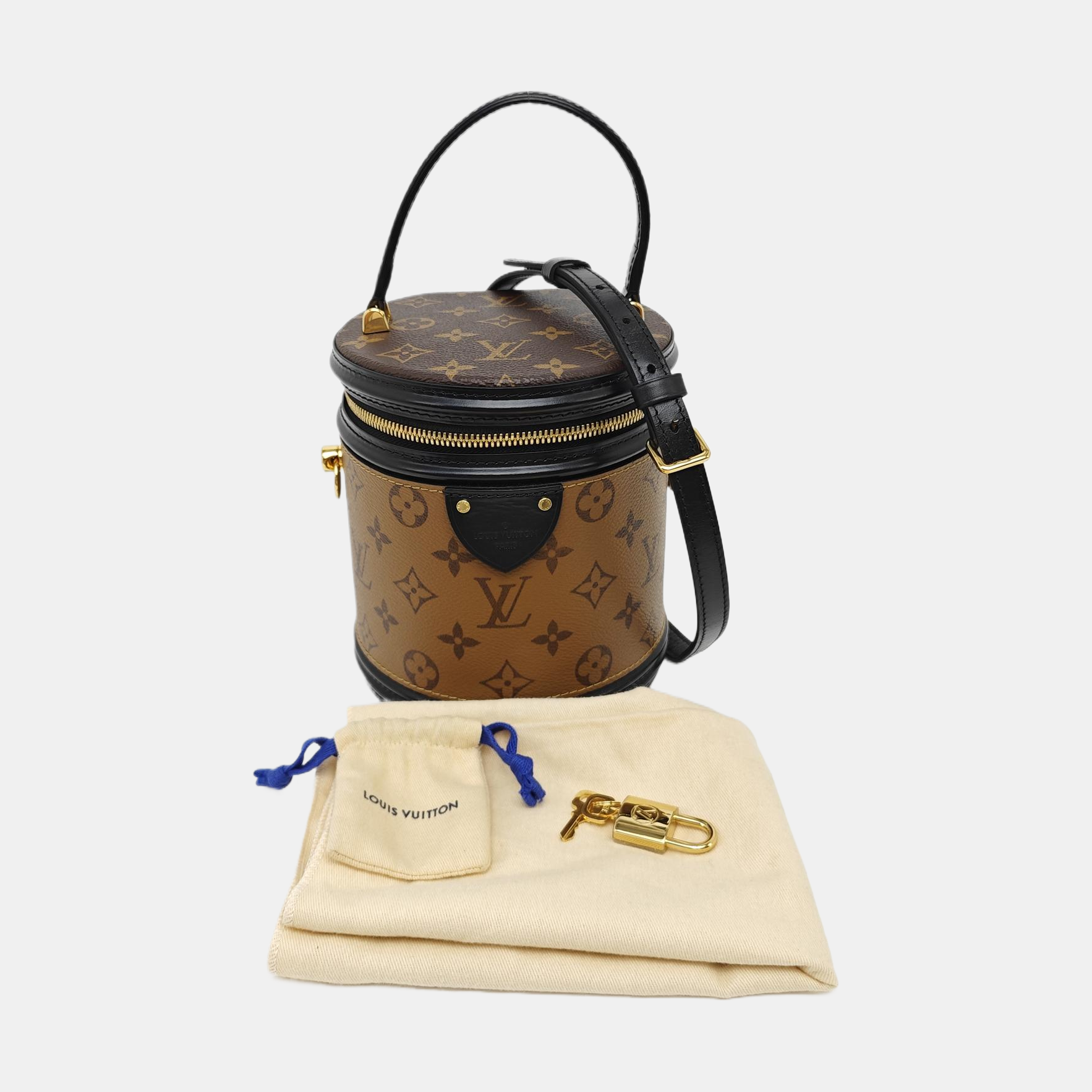 CANNES PM Monogram Coated Canvas Brown