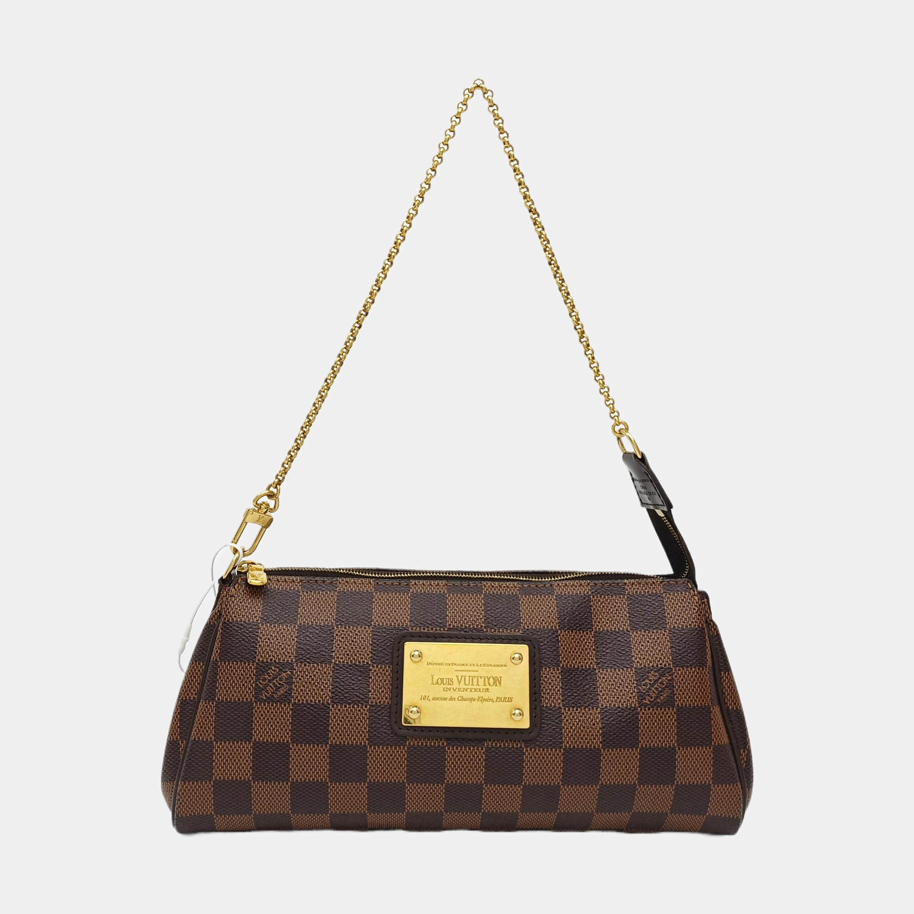 EVA Damier Ebene Coated Canvas Brown