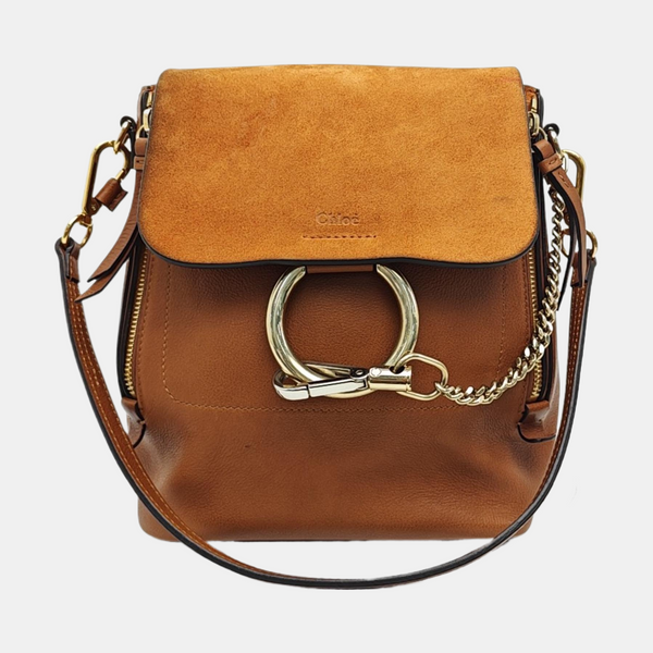 Faye Small Calfskin Brown