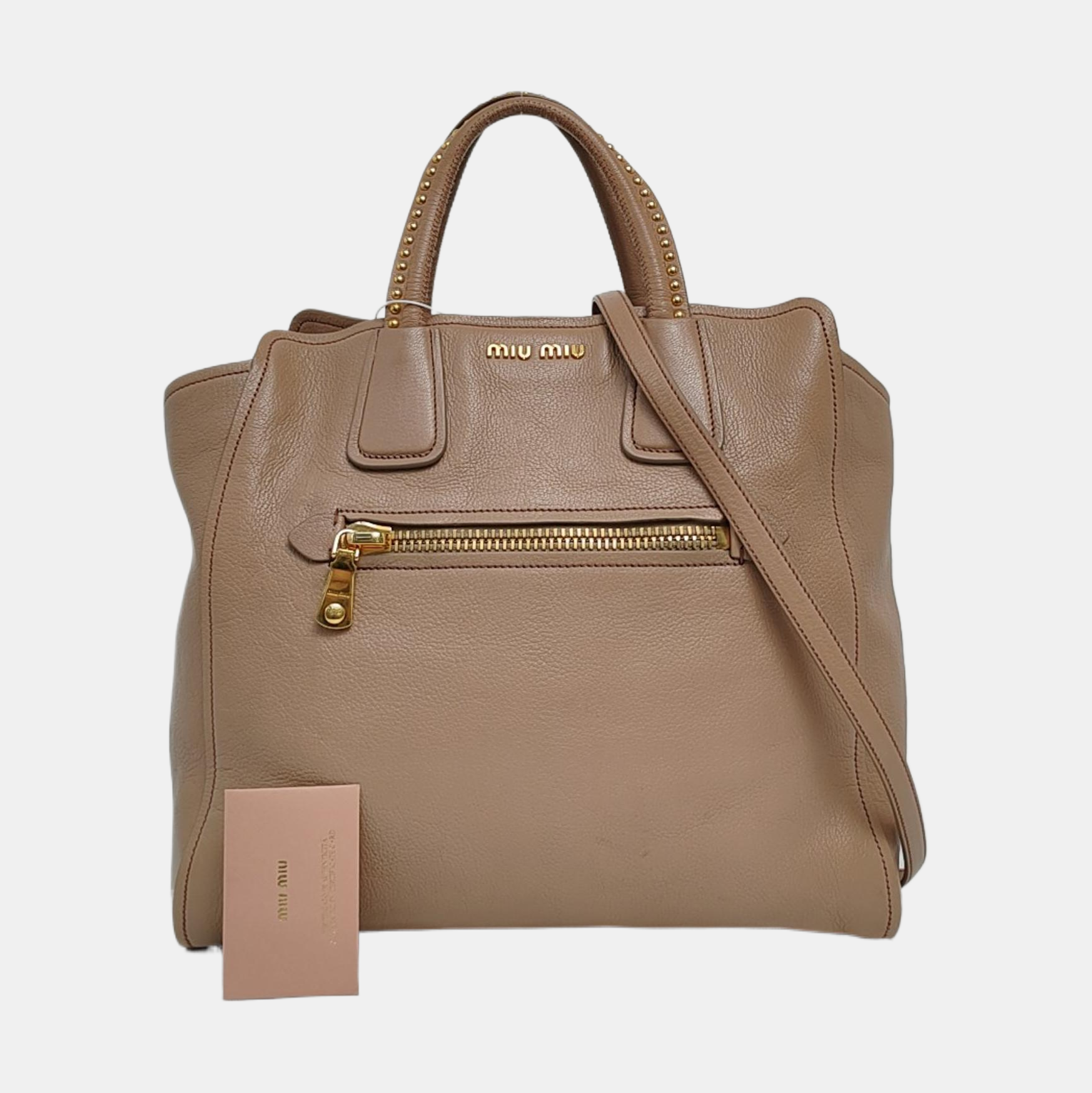 Calfskin Tote Bag Brown