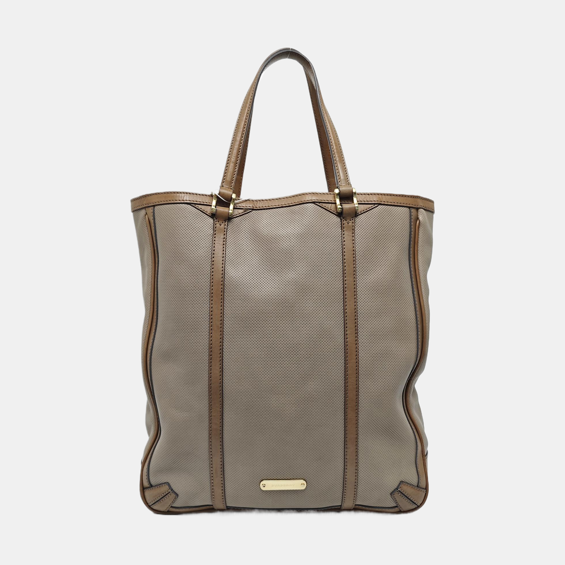 Calfskin Top Handle Bag Gray