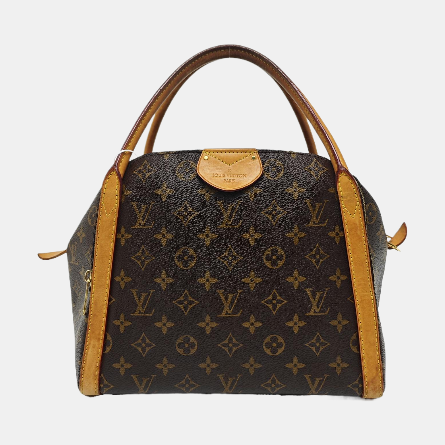 MARAIS MM Monogram Coated Canvas Brown
