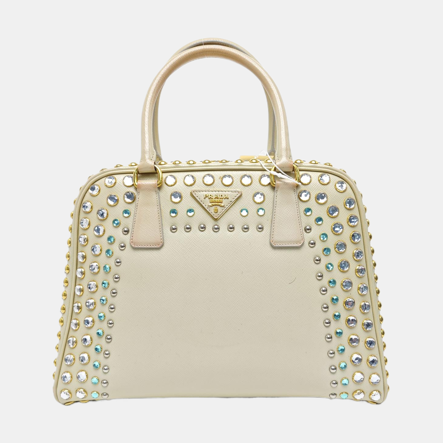 Pyramid Saffiano Calfskin Yellow