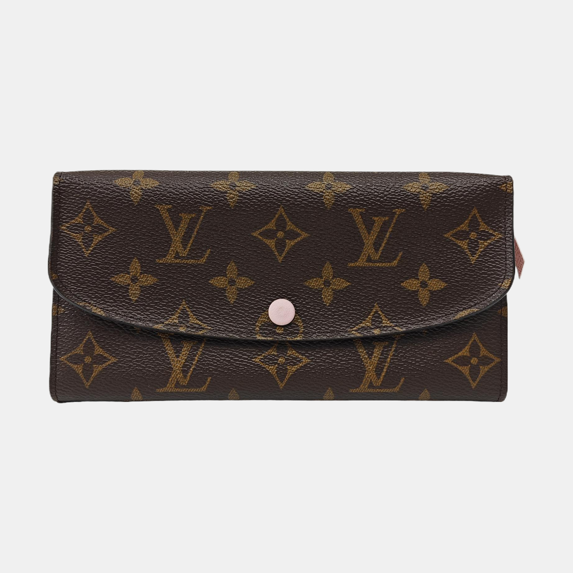 EMILIE Monogram Coated Canvas Brown Wallet