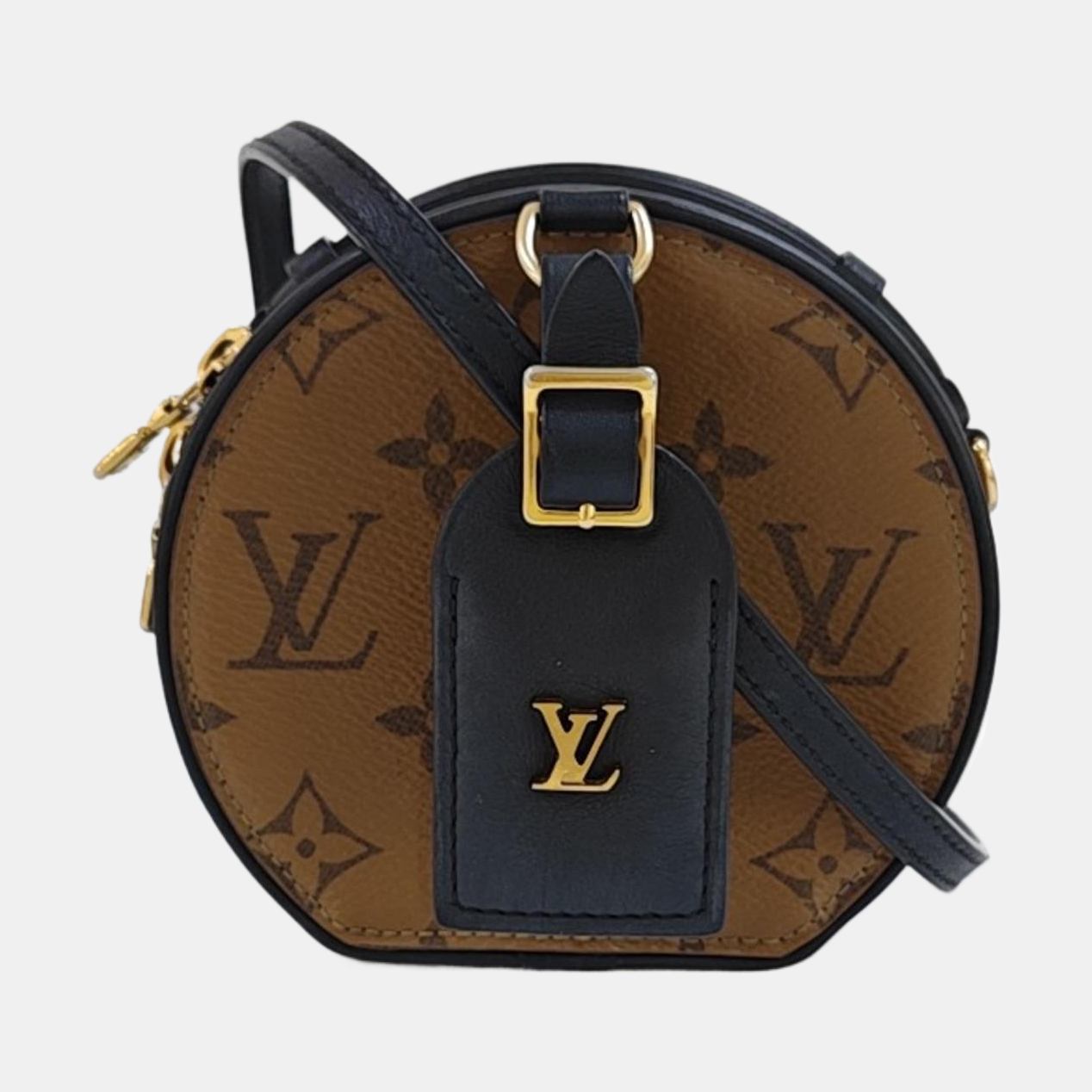 BOITE CHAPEAU Mini Monogram Coated Canvas Brown
