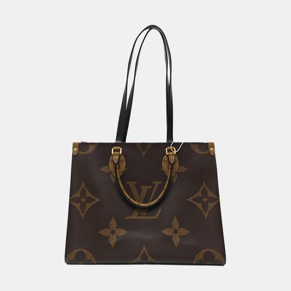 ONTHEGO MM Monogram Coated Canvas Brown