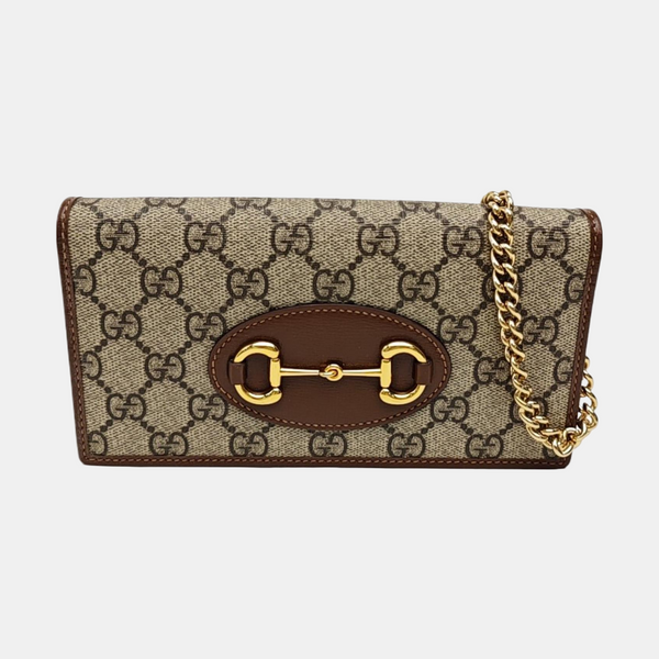 Horsebit 1955 WOC Monogram Coated Canvas Beige