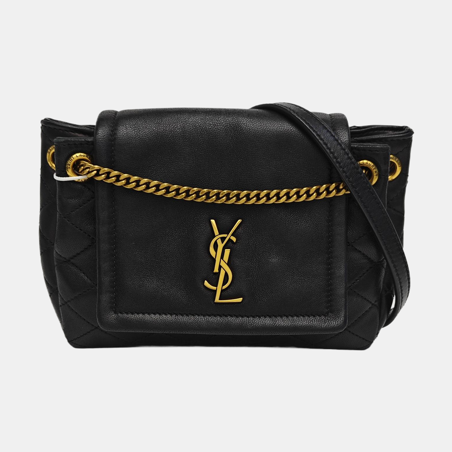 NOLITA Mini Quilted Lambskin Black