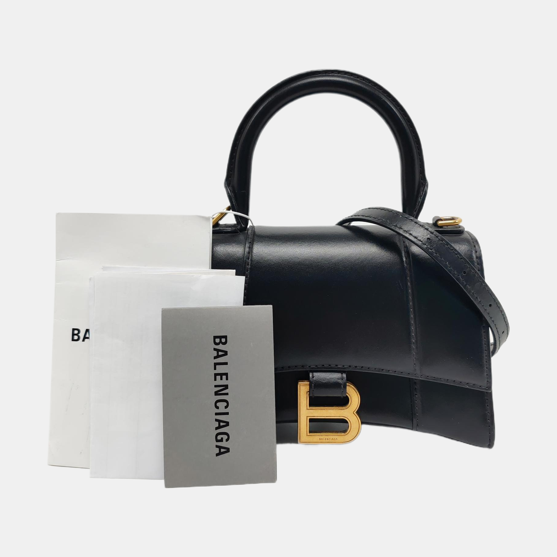 Hourglass XS Calfskin Black