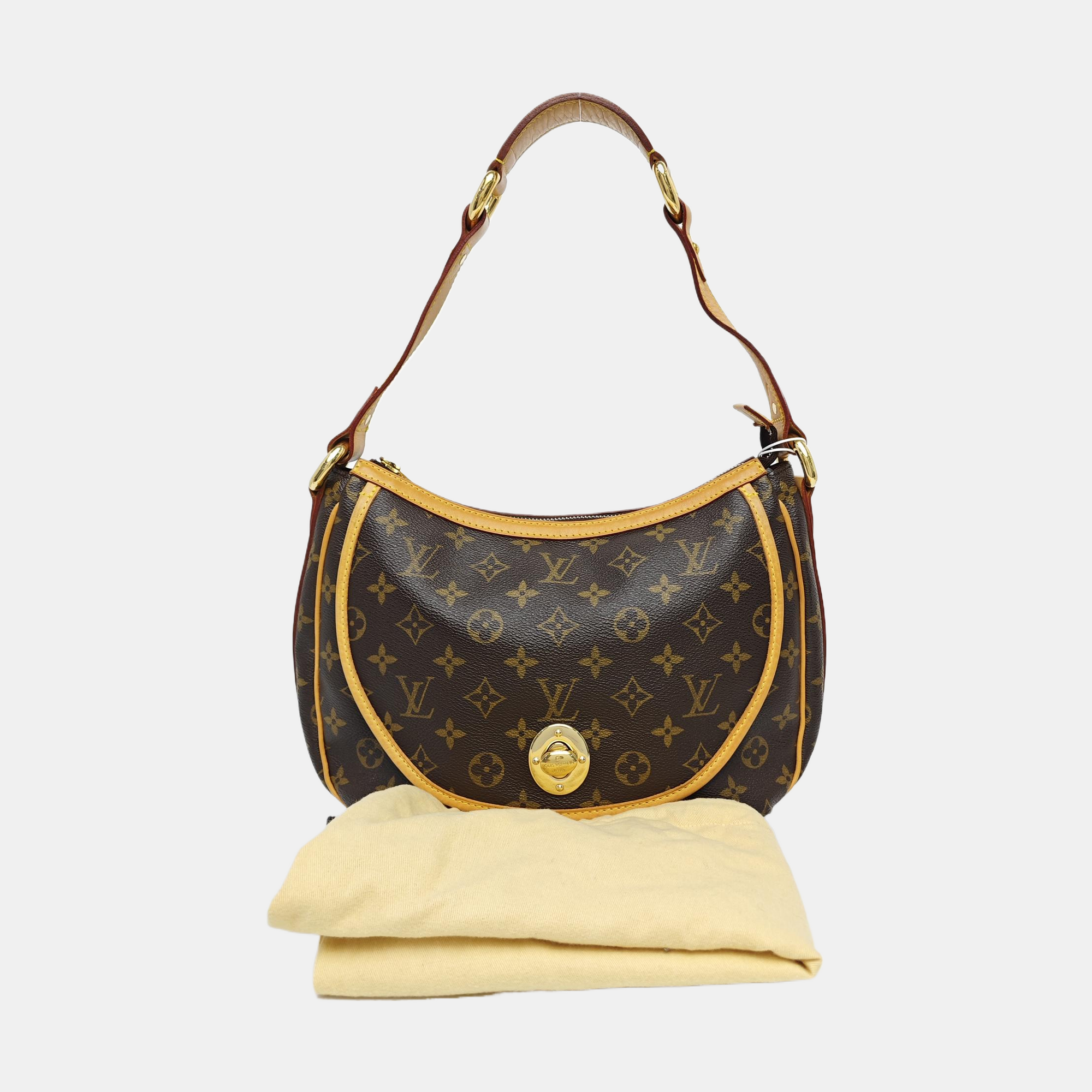 TULUM PM Monogram Coated Canvas Brown