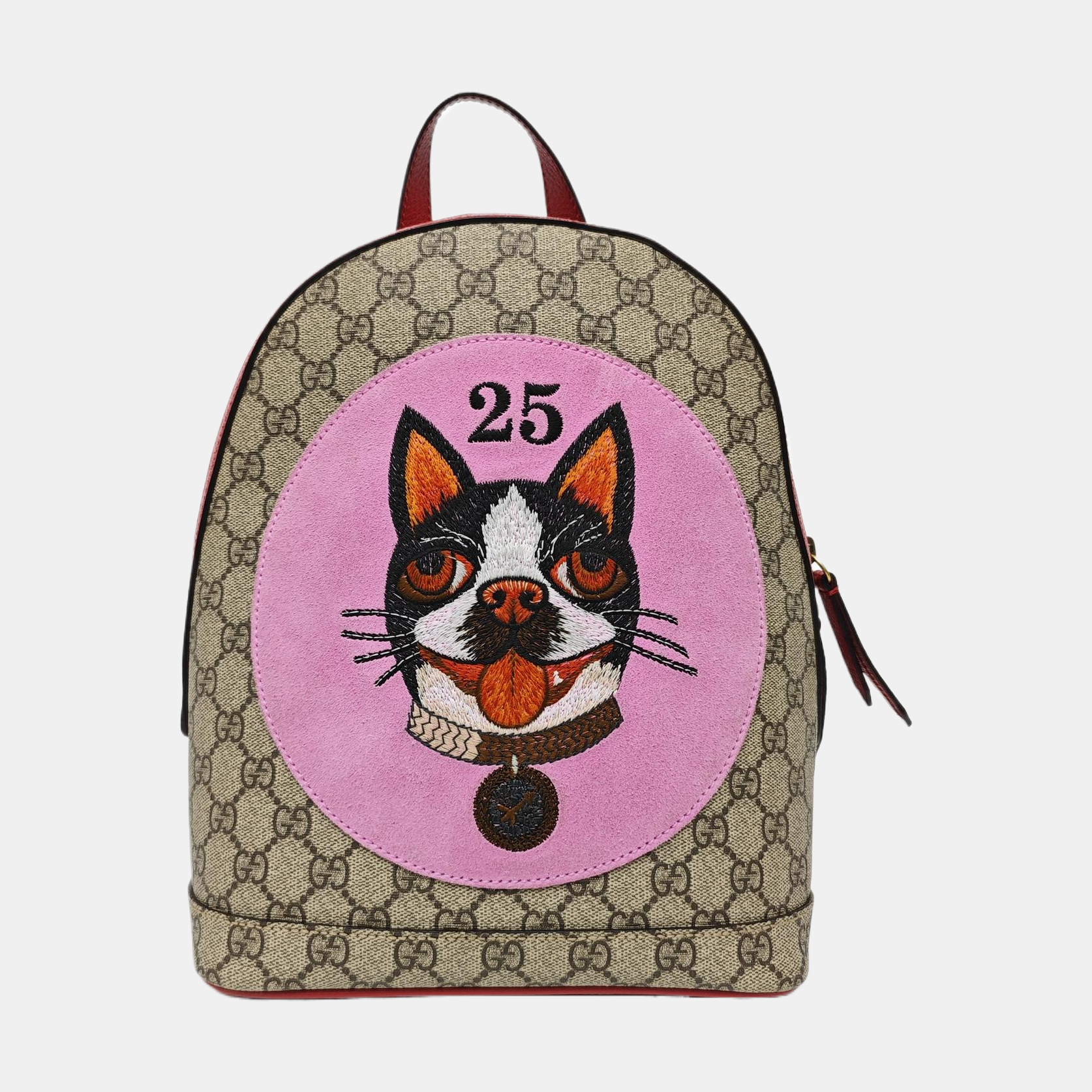 Monogram Coated Canvas Backpack Beige