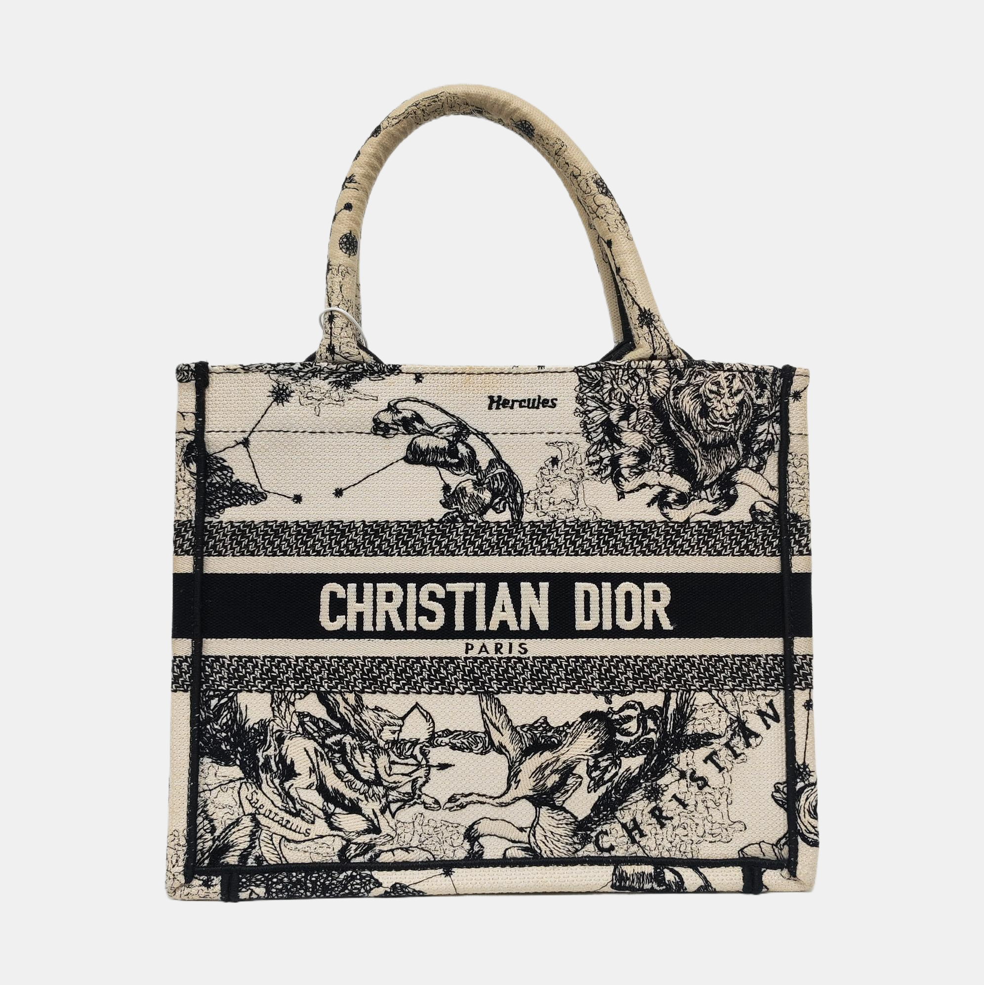 Authenticated pre-owned  Book Tote Small Canvas White - Tote Bag at Looply
