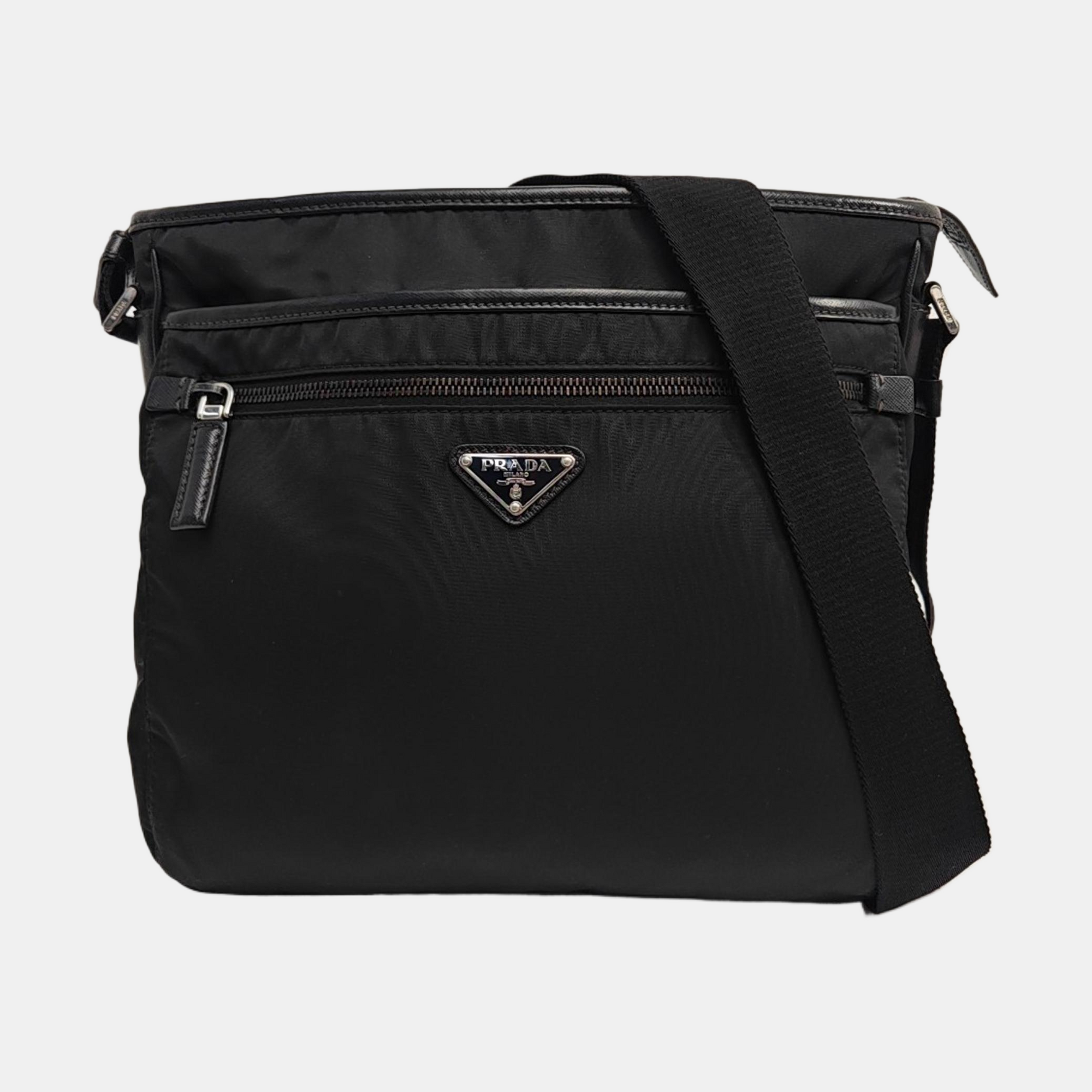 Nylon Crossbody Bag Nylon Black
