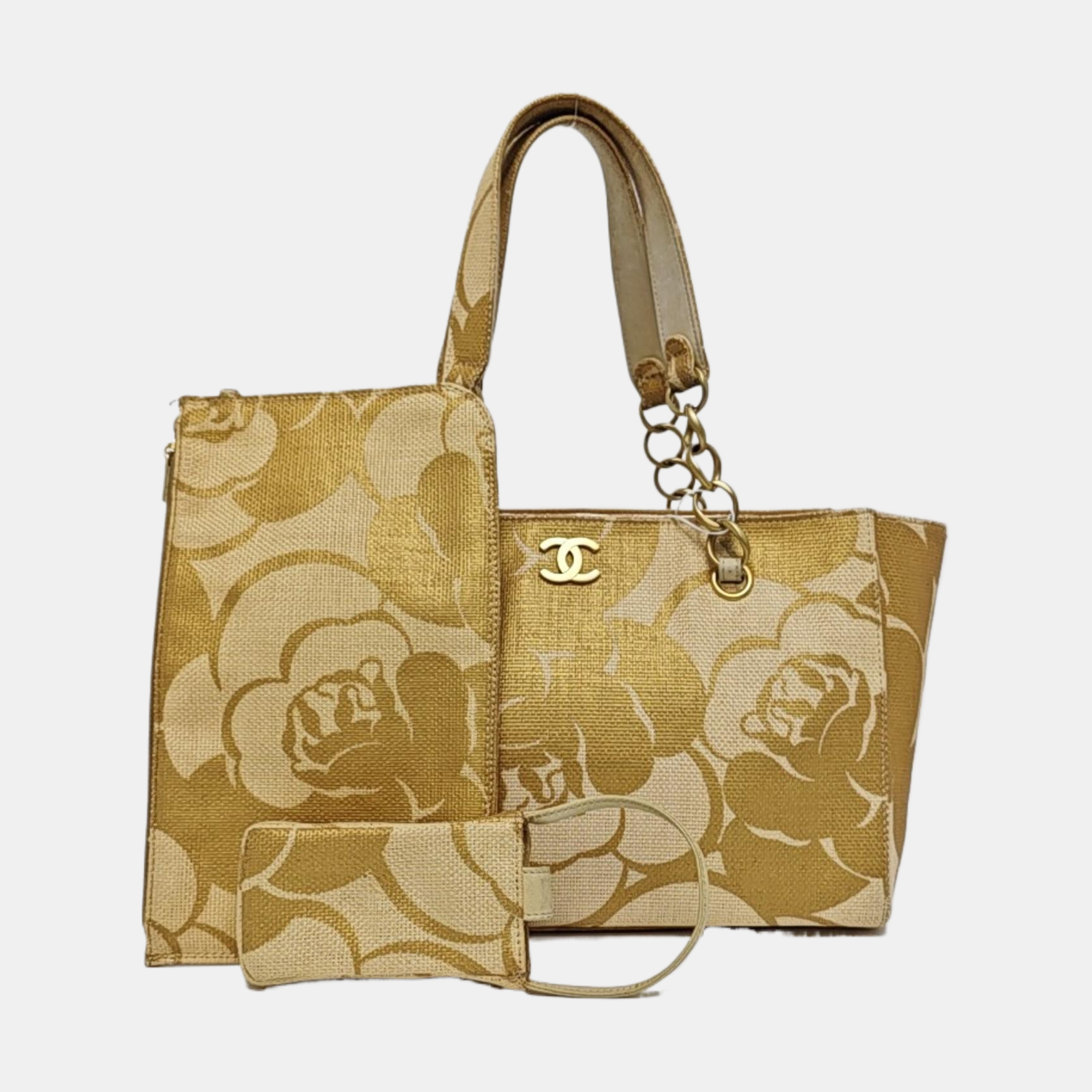 Straw Tote Bag Yellow