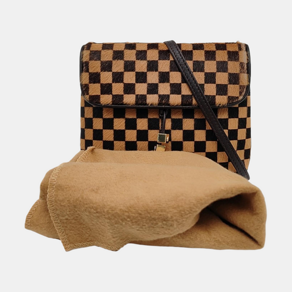 GAZELLE Damier Ebene Horsehair Brown