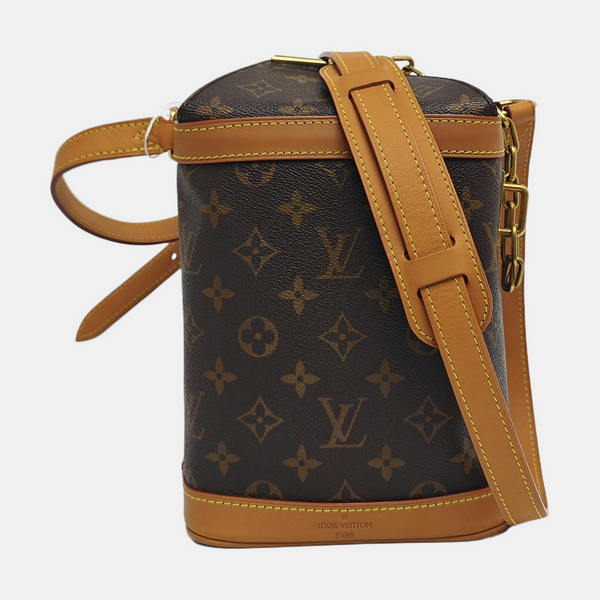 MILK BOX Monogram Coated Canvas Brown
