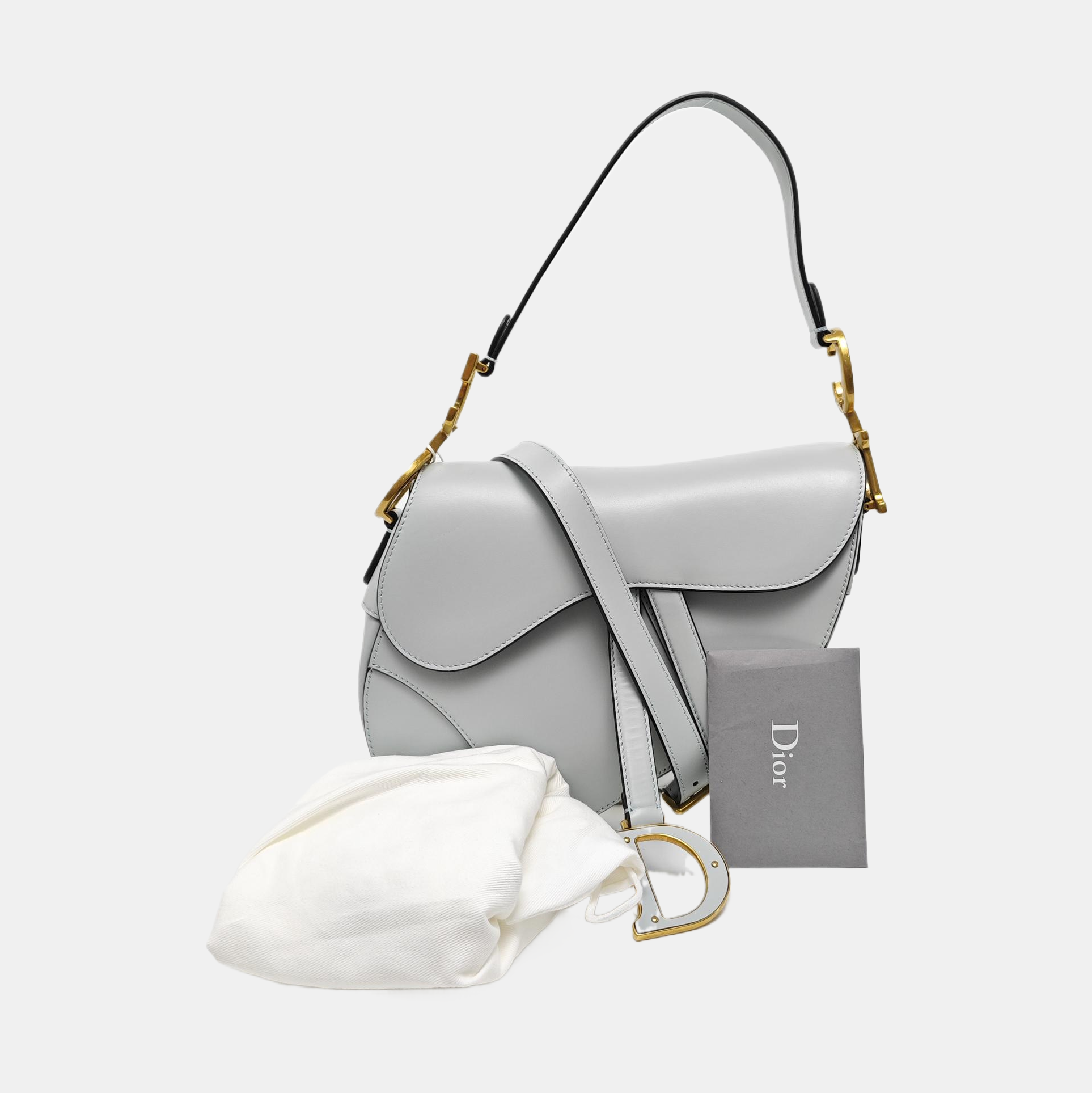 Saddle Small Calfskin Blue