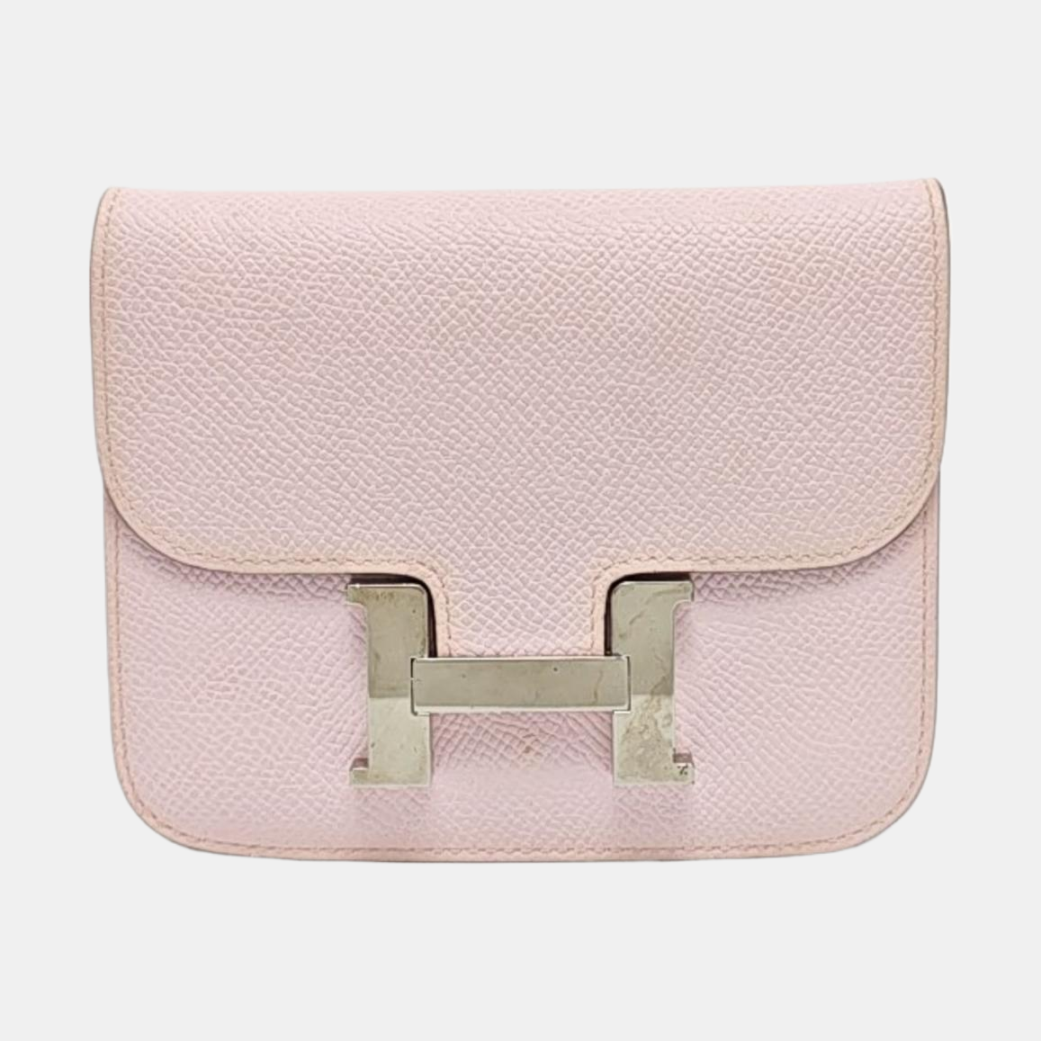 Constance Slim Epsom Pink Card Holder