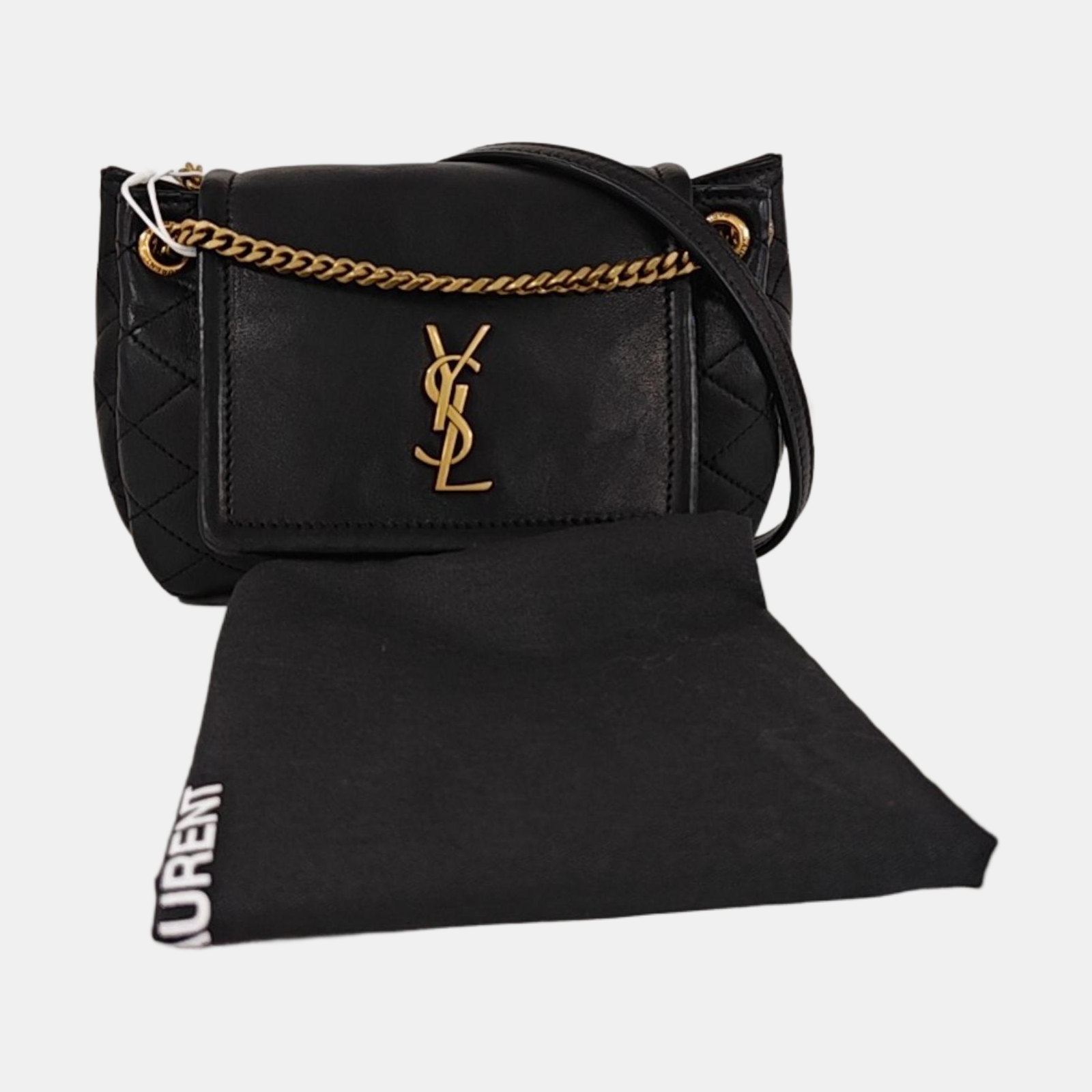 NOLITA Mini Quilted Lambskin Black