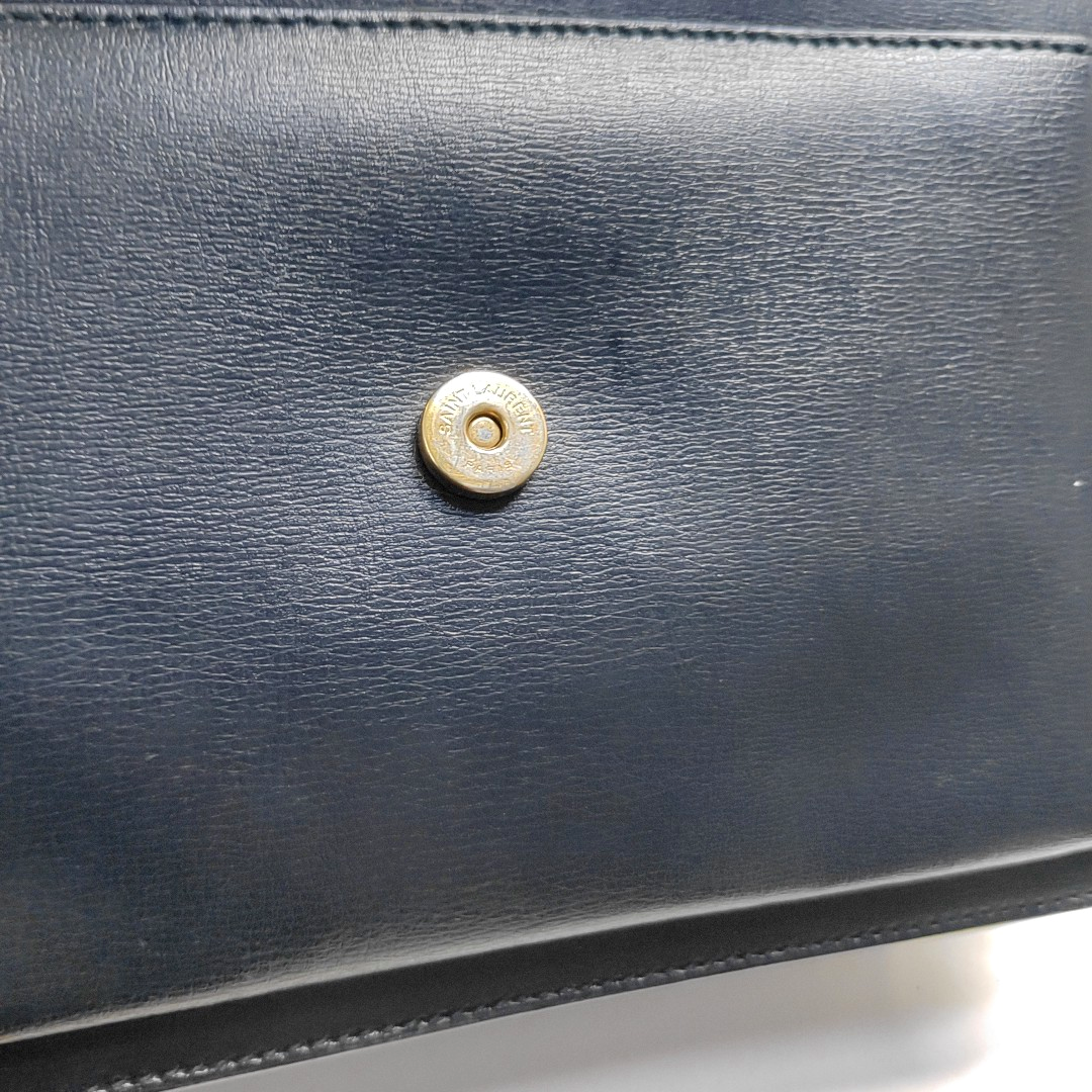 Authenticated pre-owned  SUNSET Medium Calfskin Blue - Crossbody Bag at Looply