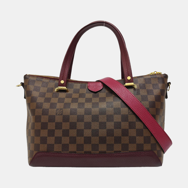 HYDE PARK Damier Ebene Coated Canvas Brown