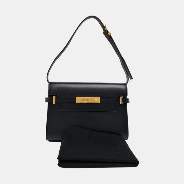 Authenticated pre-owned  MANHATTAN Small Calfskin Black - Shoulder Bag at Looply
