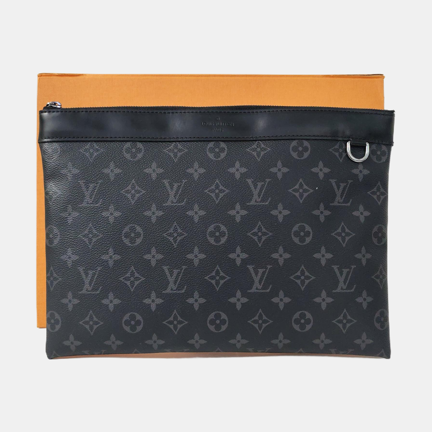 DISCOVERY Monogram Coated Canvas Gray